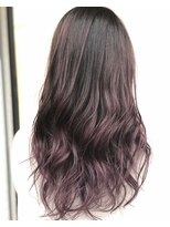 ハコ(ha co)&nbsp;菊池指名　バイヤージュ　パープルグラデーション