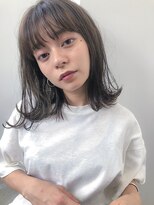 アコロン(acoron)&nbsp;小顔_夏耳かけ_毛先パーマ_イメチェン_フォギーベージュ