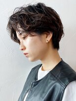 アイティー バイ アルバム 中野店(IT by ALBUM) ハンサムショート_オリーブカラーハイライトカラー_ba307881