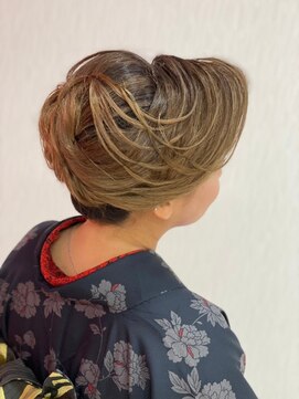 ハナココ 水戸店(hana Coco) スジ和髪 訪問着 和装ヘアセット 着付け イベント 撮影 水戸