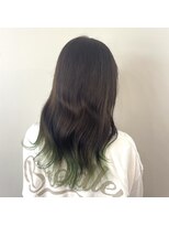 オル(Olu)&nbsp;【MIZUKI 】裾カラー×グリーン