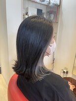 ヘアーリゾートラシックアールプラス(hair resort lachiq R+) 《R+》大人のインナーカラー/30代/脱白髪染め/外ハネ/ミディアム