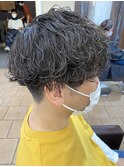 波巻きスパイラル/メンズパーマ/ツイストパーマ/刈り上げ/メンズ