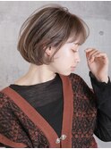 ショートボブ/前下がりボブ/丸みボブ　銀座