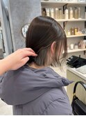 ボブ ベージュ 艶髪 髪質改善カラー ショート