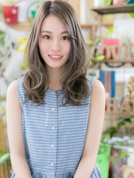 カバーヘア ブリス 川口(COVER HAIR bliss) アシンメトリーくすみカラーくせ毛風ウェーブc5川口20代30代40代