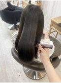 髪質改善×オリーブベージュ