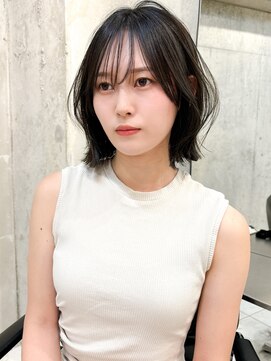 サイン 表参道(SIGN) 韓国ヘアグレージュカラーブリーチ無し髪質改善イヤリングカラー