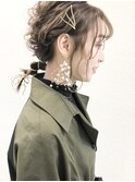 《shii../大黒》#ヘアアレンジ#ヘアセット#紐アレンジ