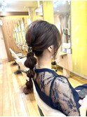 ウェディングゲストヘアアレンジ
