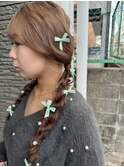 ヘアセットツインテール岡山南中央町