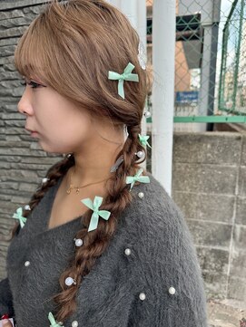 ハイバレーヘアーメゾン(HIGH VALLEY HAIRMAISON) ヘアセットツインテール岡山南中央町