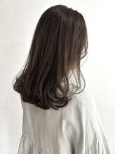 ヘア スノー(HAIR SNOW)&nbsp;ミディアムレイヤーワンカールグレージュグレーベージュ20代30代