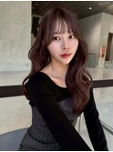 ローレイヤー韓国風ウェーブ/ココアグレージュ