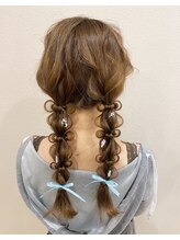 ヨンド(yond) ふわふわ系編み下ろしツイン