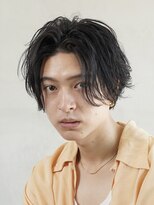 フィフス トウキョウ (fifth TOKYO) 渋谷ルーズパーマメンズカットセンターパートウルフマッシュ