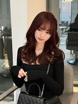 ラル 立川南口(lar)&nbsp;ダークチェリー_黒髪小顔オリーブグレーココアベージュ