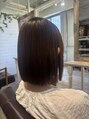 ラファンジュ ヘアー(Rohange hair) ふくらみやすいボブも縮毛矯正でしっかりおさまります◎