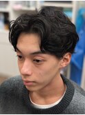柔らかニュアンスパーマ・2ブロックショート