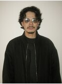 メンズカーリーウルフ