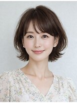 キャンパス(CANPUS)&nbsp;自然な軽さで魅せる40代のショートボブ