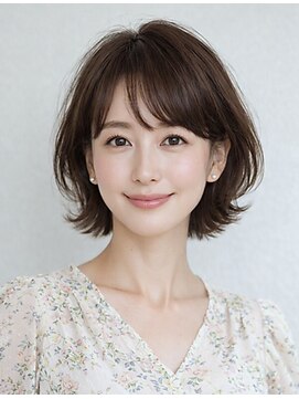 キャンパス(CANPUS) 自然な軽さで魅せる40代のショートボブ