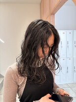 メルト 西梅田店(melt) 大きめカールのニュアンスパーマ