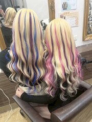 レミー100%最高級人毛/ロング】シールエクステ80枚：L292853906