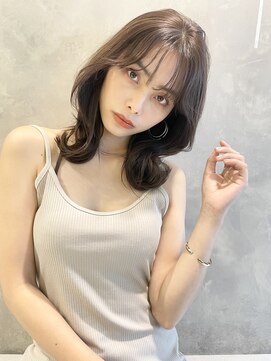 トルネード(TORNADO) 20代30代40代 くびれミディ レイヤー 韓国風 マロンベージュM71