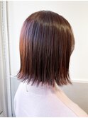◆ 暖色×ブラントボブ ◆