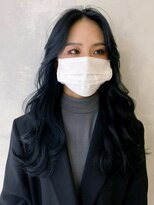 アイティーバイアルバム 藤沢店(IT by ALBUM)&nbsp;ブルーブラック顔まわりレイヤー_メルティカラー_ba366971