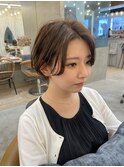 ふわっと前髪 パーマ風スタイリングマッシュショート