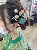 札幌平岡　成人式前撮り　ヘアセット　五十嵐美穂