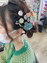 フレンズ 平岡店(friend's) 札幌平岡　成人式前撮り　ヘアセット　五十嵐美穂