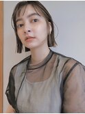 ボブ ミニボブ オン眉 ショートバング