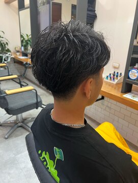 アウラヘアーサロン(aura hair salon) メンズカット＋スパイラルパーマ