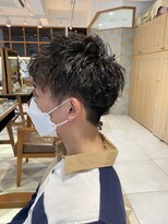 リボーン ビューティー リゾート 松戸店(re-born Beauty Resort) カルマパーマウルフベリーショートアッシュブラック