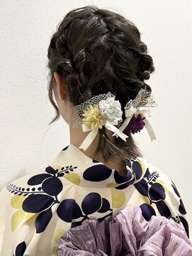 バサラ 大阪梅田店(VASARA) ツイン編みおろし編みショート