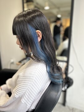 ラフ 難波店(LAFF) #セミディ#シアーカラー#ショートヘア#姫カット#ダークアッシュ