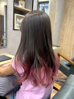 リベストバイジェービー 稲毛(li best. byjb)&nbsp;デザインカラー/レイヤーカット/ウェットヘア/オリーブベージュ