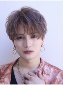 ハイトーンカラーブリーチカラーアッシュミルクティベージュ