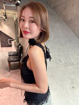 ルート 南堀江(route) 色気があがる内巻きボブ