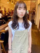 モク 大阪梅田店(MOK) 【顔まわりカット】ニュアンスミディ