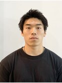 スパイキーショート/ツイストスパイラル波巻きメンズウルフ
