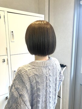 フュー 新小岩(few.) ボブカット×ヘーゼルナッツカラー