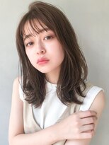 レイヤーカットエアリーカールモテ髪ワイドバング#252f0325