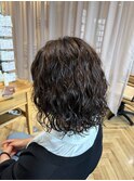 ウルフパーマ アディクシーカラー アッシュ【20代/30代/40代】