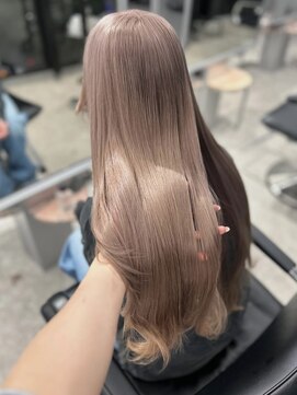 ペレ アネックス 大阪梅田茶屋町店(PELE ANNEX) くびれヘア/アプリコットオレンジ/夏のヘアアレンジ/梅田