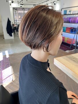 ファイブシーン アオヤマ(5SCENE AOYAMA) ショートパーマショートカット前髪あり前髪なし20代30代40代