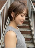 大人ボブ/ひし形ボブ/小顔カット/前髪あり